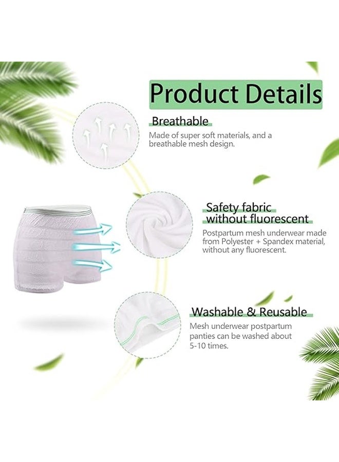 DUNISO 10 Pack Women's Disposable Underwear，Disposable High Waist Postpartum High-elastic Underwear，Breathable Mesh Panties C Section，Soft, Breathable, Stretchy，Suitable for Women After Surgery，Pregnant Women, Postpartum Women, Incontinent Elderly and Patients  - Image 2