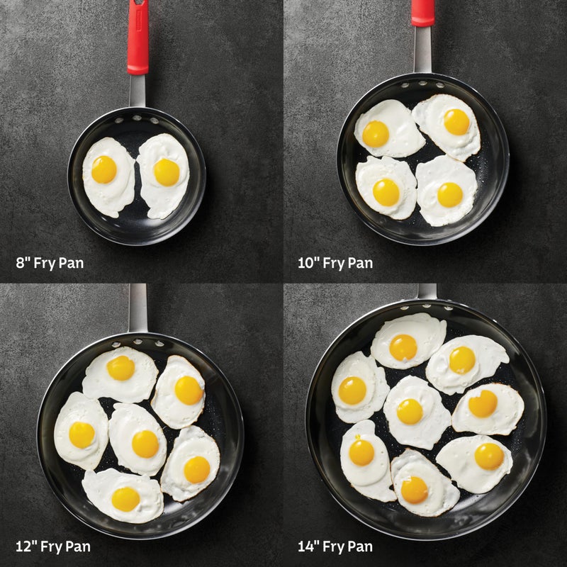 Tramontina Professional 12-Inch Ceramic Non Stick Large Frying Pan, Heavy-Gauge Aluminum Skillet with Ceramic Nonstick Coating, Dishwasher and Oven Safe, Black - Image 4