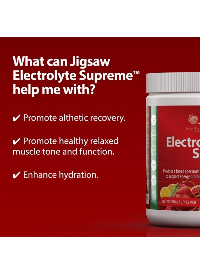 Jigsaw Health Electrolyte Supreme - Broad Spectrum of Electrolytes + Trace Minerals - 60 Servings (60 Servings Jar, Fruit Punch)  - Image 4