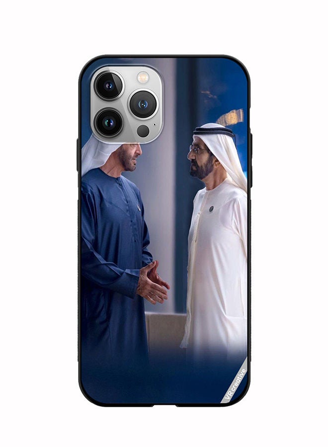 VR CREATIVE غطاء حماية لجهاز آبل آيفون 11 برو بتصميم الشيخ محمد بن زايد آل نهيان والشيخ محمد بن راشد آل مكتوم متعدد الألوان - Image 1