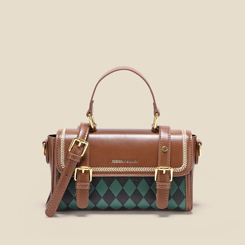 High-Grade Texture Small Bag Women'S 2023 Early Spring New Fashionable Trendy Niche Crossbody Bag Explosive Portable Boston Bag - Image 1
