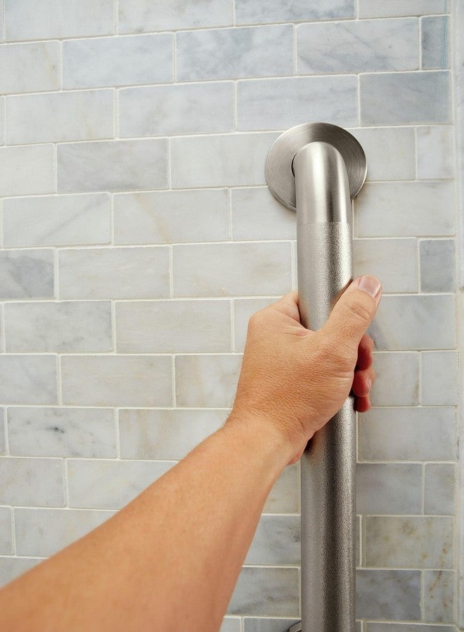 Moen LR8724PS Bathroom Safety 24-Inch Stainless Steel Bathroom Grab Bar, Stainless - Image 5