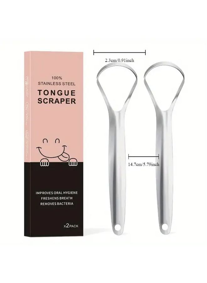 Stainless Steel Tongue Cleaner And Scraper For Oral Care 1pc - Image 5