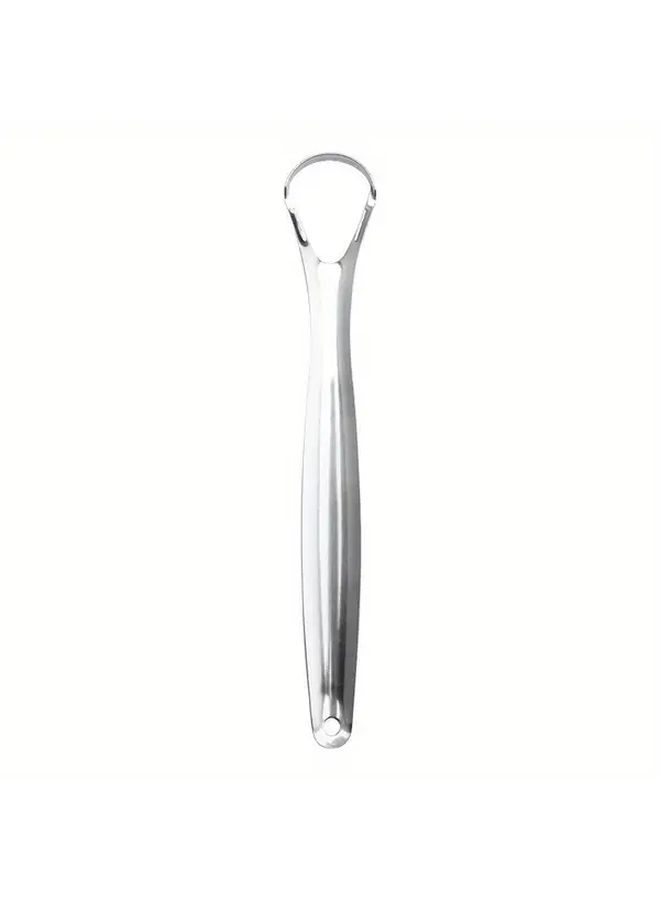 Stainless Steel Tongue Cleaner And Scraper For Oral Care 1pc - Image 1