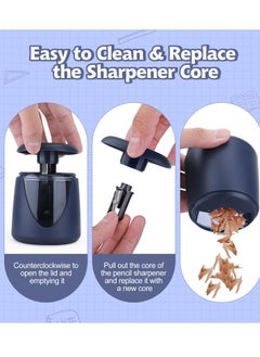Mordely Electric Pencil Sharpeners for Kids, Cute Small Colored Pencil Sharpener for Home Classroom, Pencil Sharpener Electric Plugin, with Space School Supplies  - Image 4