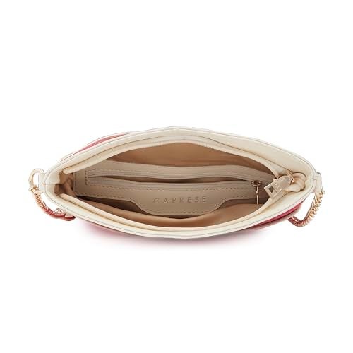 Caprese Peace Sling Bag, Medium | Stylish Premium Fabric Handbag for Women | Comfortable Shouler Strap & Secured Zipper Closure | Perfect for Everyday Essentials & Travel (Pink) - Image 4