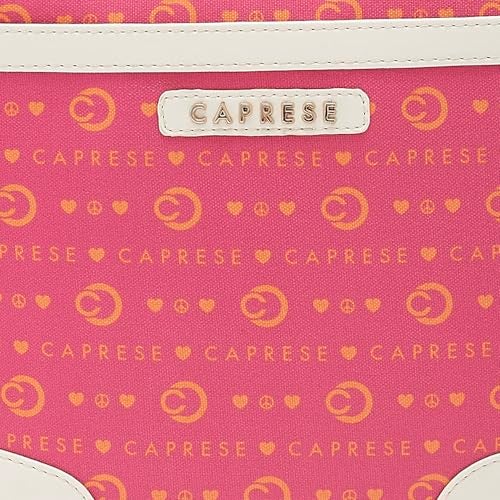 Caprese Peace Sling Bag, Medium | Stylish Premium Fabric Handbag for Women | Comfortable Shouler Strap & Secured Zipper Closure | Perfect for Everyday Essentials & Travel (Pink) - Image 3