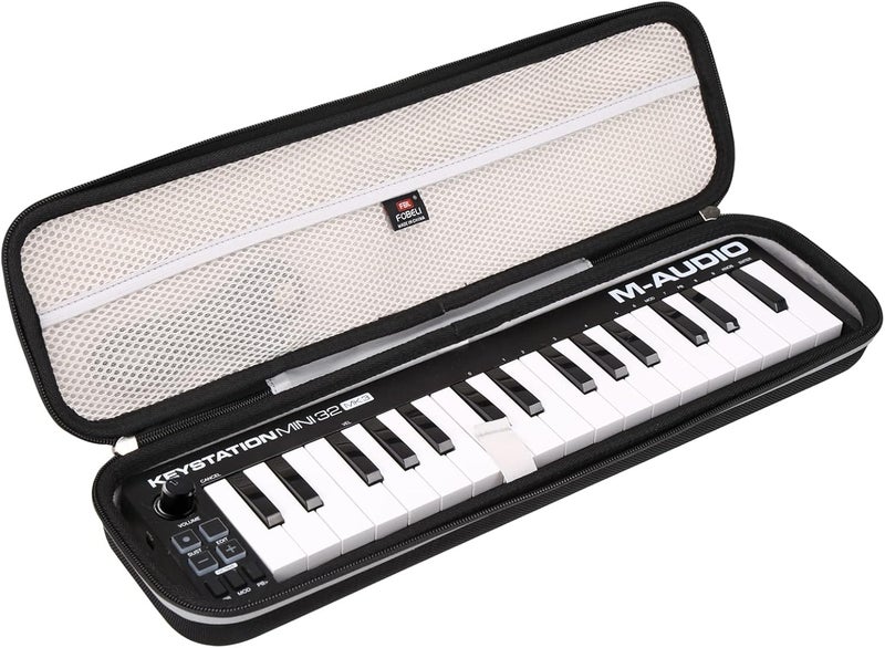 FBLFOBELI EVA Hard Storage Carrying Case For M Audio Keystation Mini 32 MK3 Ultra Portable Mini USB MIDI Keyboard Controller (Case Only) (new) - Image 1