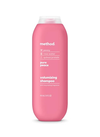 Method Method Volumizing Shampoo Pure Peace with Rose Peony and Pink Sea Salt Scent Notes Paraben and Sulfate Free 14 oz Pack of 1 