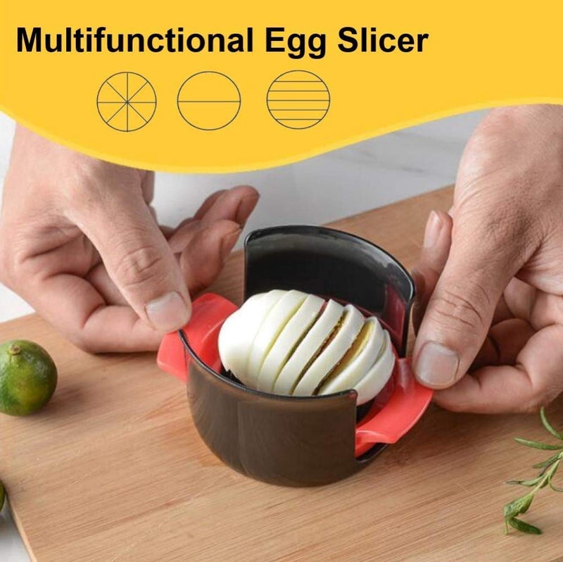 TOMATUS 1 PCS Egg Slicer,Multifunctional 3 in 1 Stainless Steel Cutting Wire Cut, Egg Chopper,Divider,Dicer,Cutter, Slicing Cutter for Cooking Kitchen Accessories Widget(Random Color). - Image 2