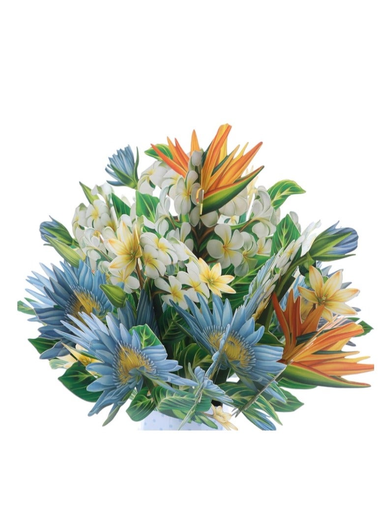 OASIS-TH 3D Popup Greeting Cards 12 Inch Sized Forever Flower Bouquet 3D Popup Cards - Image 4