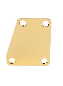 Thoraya Electric Guitar Neckplate Trapezoidal Metal Neck Plate with Screw for Replacement Gold  - Image 3