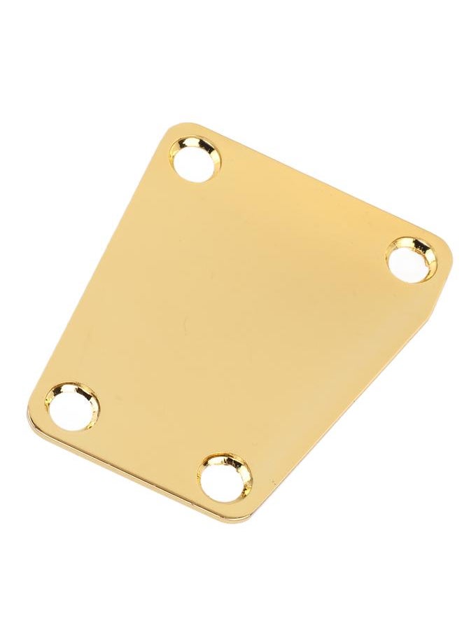 Thoraya - Electric Guitar Neckplate Trapezoidal Metal Neck Plate with Screw for Replacement Gold - Image 1