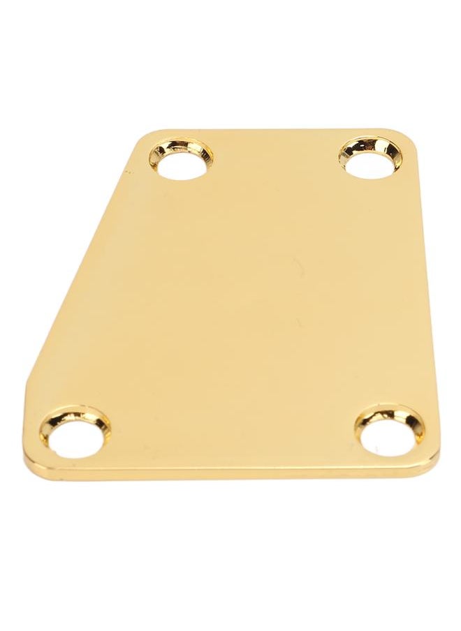 Thoraya - Electric Guitar Neckplate Trapezoidal Metal Neck Plate with Screw for Replacement Gold - Image 1