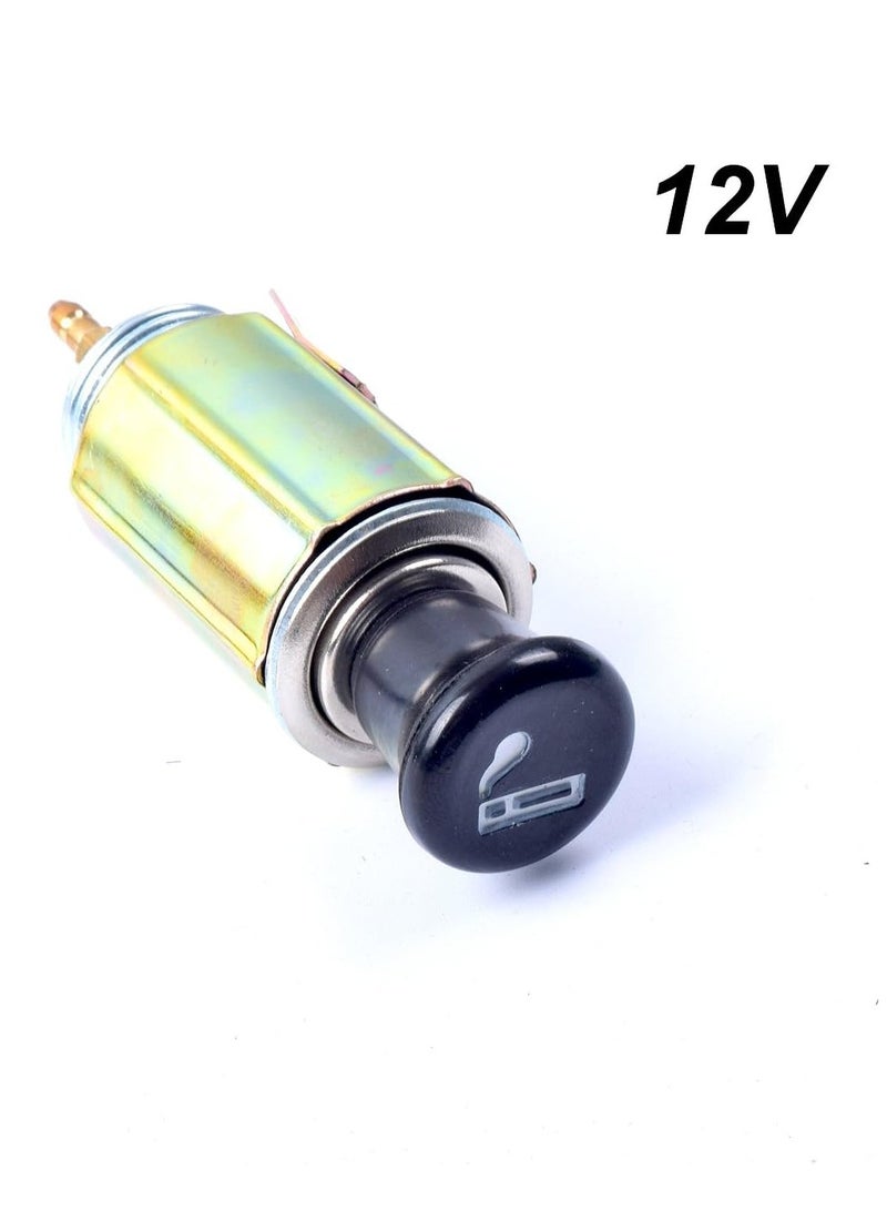 Generic 12V-24V Cigarette Lighter Socket, Female Cigarette Lighter Adapter with Extension Cable, Dustproof Plug Power Outlet Socket Replacement for Car Truck Motorcycle Boat Marine ATV RV and More  - Image 2