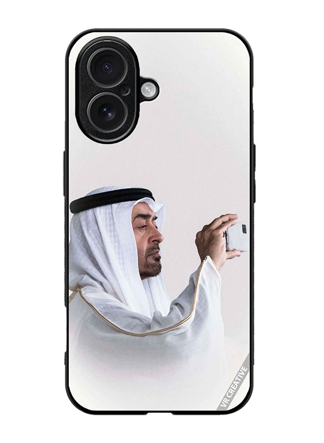 غطاء واقي لجهاز آيفون 17 بتصميم الشيخ محمد بن زايد آل نهيان متعدد الألوان