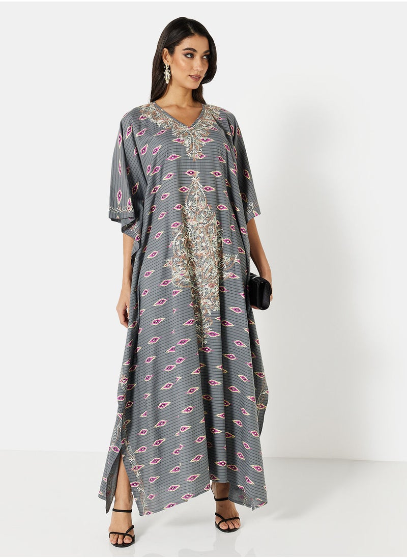 ARABIAN CLOSET EMBROIDERED KAFTAN  - Image 4