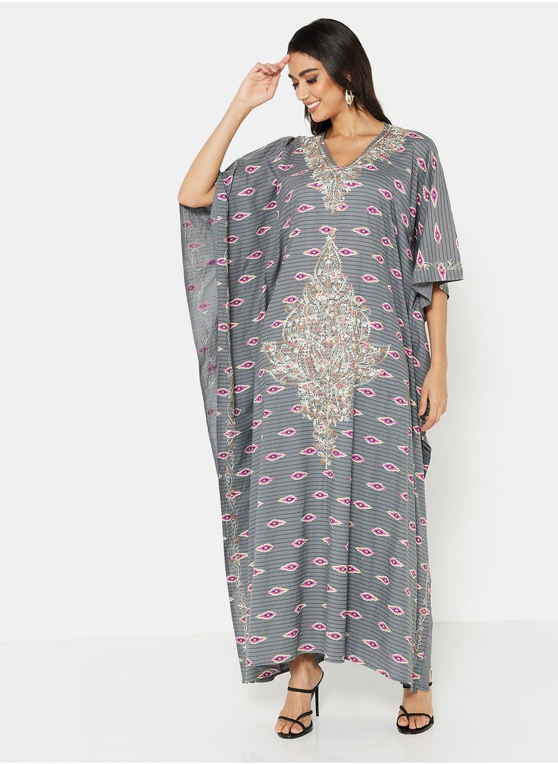 ARABIAN CLOSET EMBROIDERED KAFTAN  - Image 1