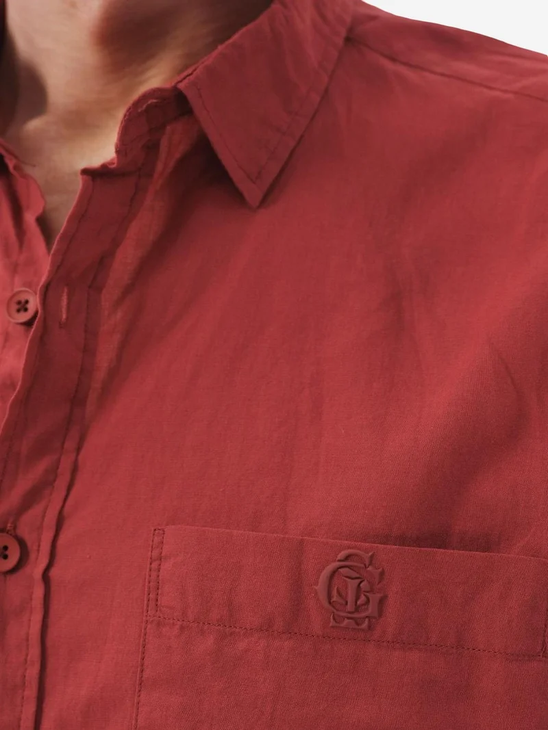 Giesto GIESTO Men's Regular-Fit Cotton Poplin Shirt