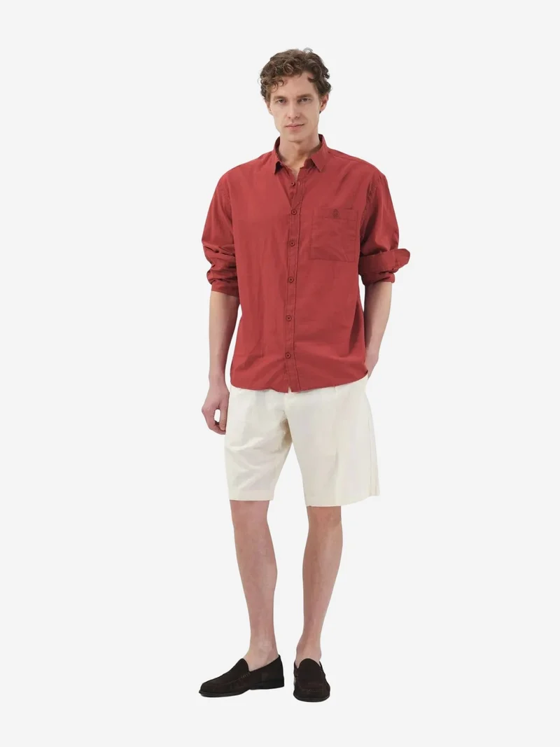 Giesto GIESTO Men's Regular-Fit Cotton Poplin Shirt