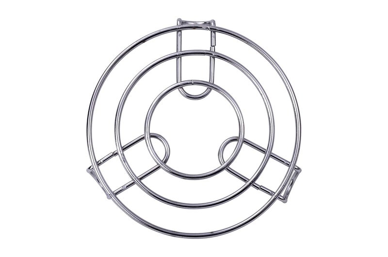 Petals Petals Stainless Steel Round Trivet Table Ring Steaming Stand 17cms Pack of 6  - Image 2
