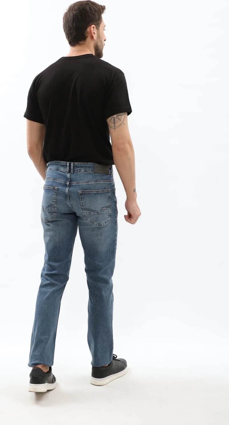 Banny Jeans Men's Dark Blue Regular Fit Jeans