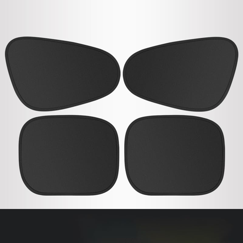 MIANQI Magnetic Car Window Sun Shade 4 Pack Privacy Curtains | Side panels for UV glare heat control camping sleeping napping and family travel - Image 1