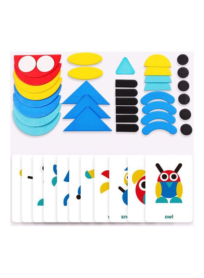 مجموعة أحجية قطع تركيب من الخشب بتصميم بطاقة - Image 5