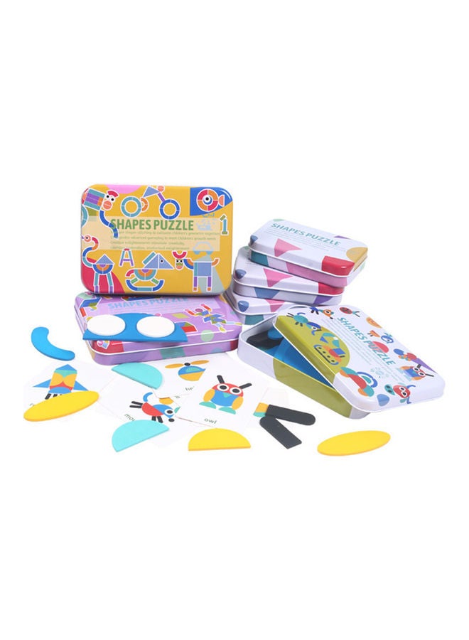 مجموعة أحجية قطع تركيب من الخشب بتصميم بطاقة - Image 2