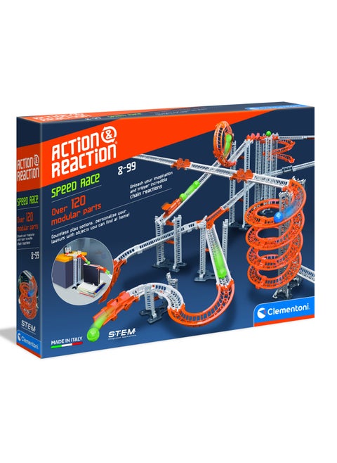 Clementoni Action & Reaction- Speed Race Set- For Age 8+ Years Old