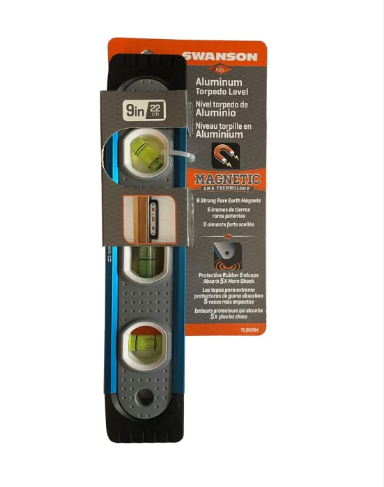 Swanson Tool Co. , Inc Swanson Tool Co TL009M 9-Inch Magnetic Shock-Resistant Short Torpedo Level - Image 3