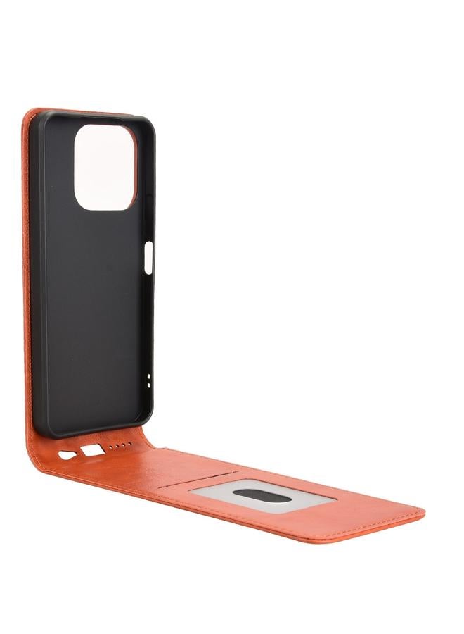 اس-توب جراب هاتف Honor X6b 4G مغناطيسي عمودي من الجلد - Image 3