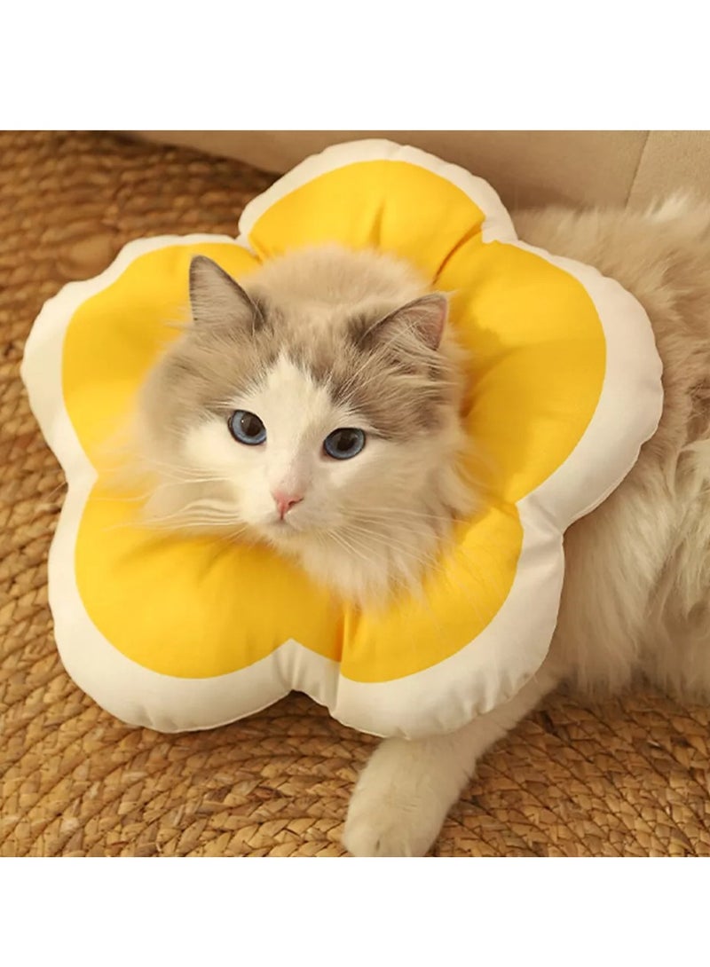 Generic Cat Cone Collar Waterproof and Soft Cone Collars for Cat Wound Healing Protective Cone After Surgery Elizabethan Collars for Kitten Pets  - Image 1