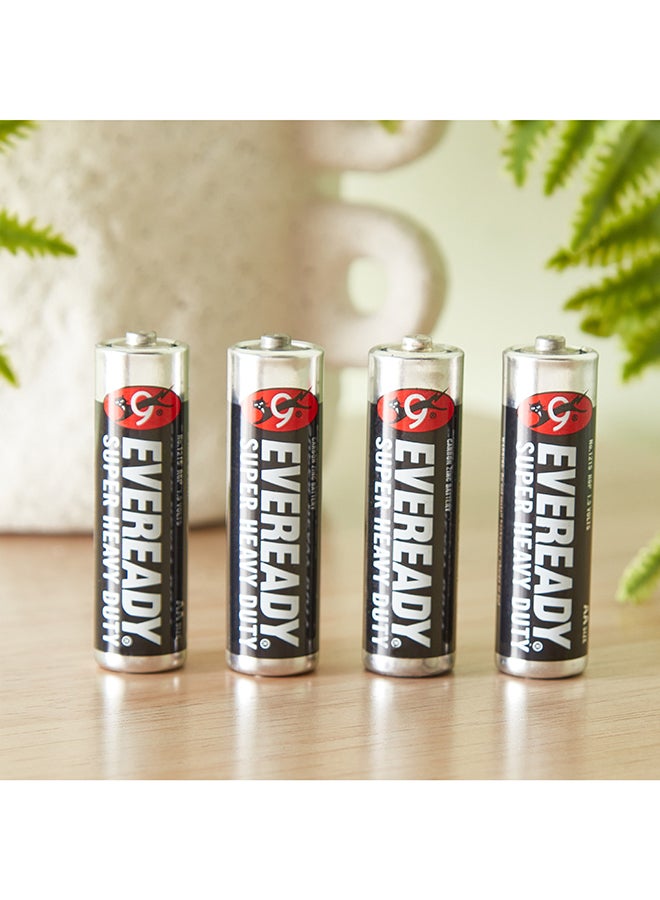 Eveready Super Heavy Duty 4-Piece AA Battery Set 2 x 5 x 1 cm  - Image 1