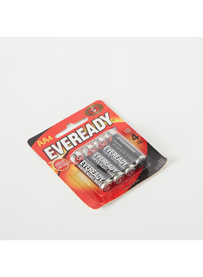 Eveready Super Heavy Duty 4-Piece AA Battery Set 2 x 5 x 1 cm  - Image 3