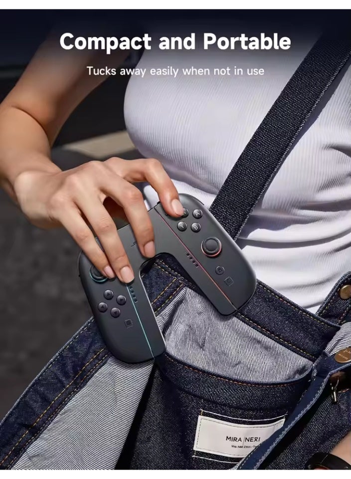 JSAUX Switch 2 Charging Grip Bundle, Magnetic Grip Controller, Play While Charging Compatible with Switch 2 Joycons Accessories - Image 2