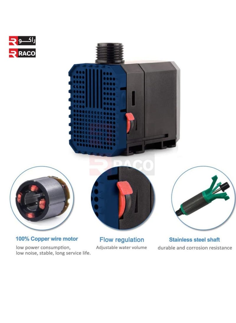 RACO Submersible water pump flow adjustable fountain pump for aquarium hydroponics - Image 2