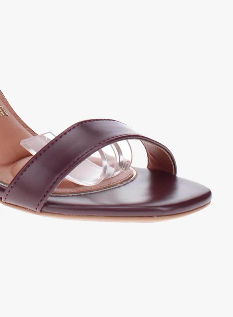 VIZZANO Red Mid Heels Sandals for Women – Sling Back Heel Sandals for Girls with Ankle Strap for Women | Best Price UAE