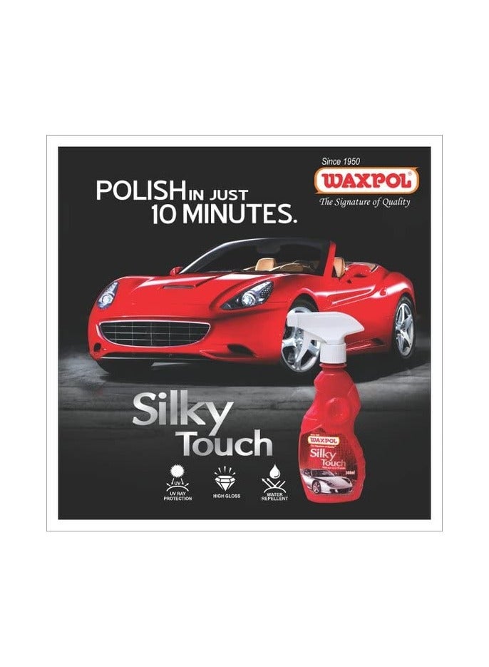 Waxpol Waxpol Silky Touch Liquid Wax Polish 300ml for Ultimate High Gloss Shine Hydrophobic and UV Protection For Car and Bike - Image 3
