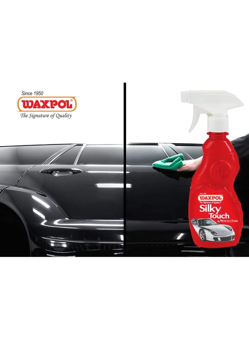 Waxpol Waxpol Silky Touch Liquid Wax Polish 300ml for Ultimate High Gloss Shine Hydrophobic and UV Protection For Car and Bike - Image 2