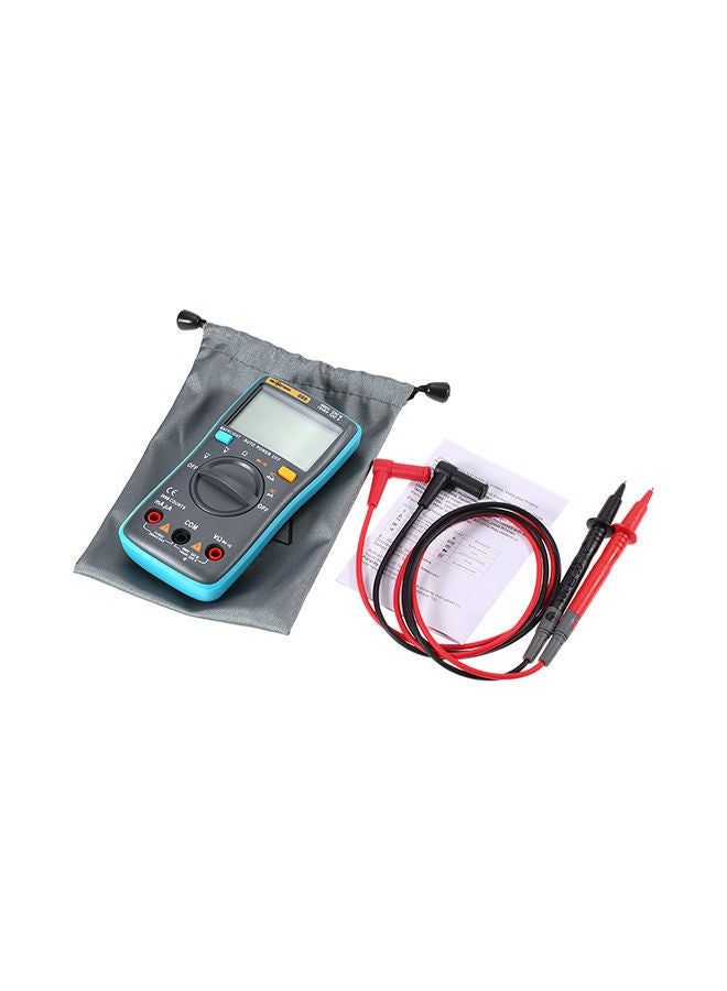 NIBEMINENT Digital Multimeter Tester Grey/Blue 16x3x9centimeter - Image 2