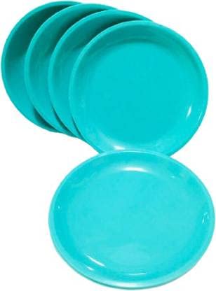 Everbuy® Round Snacks/Starters Serving Plates (Set of 6; 7 Inch), Sea Green - Image 1