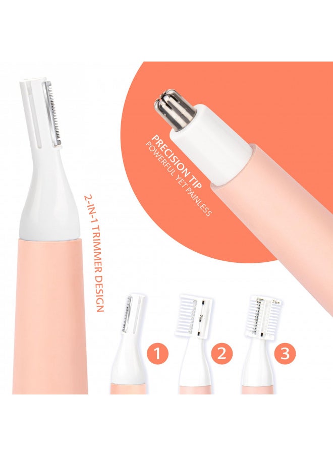 VG VOGCREST VG VOGCREST Nose Hair Trimmer for Women, Portable, Waterproof, Rechargeable, 2-in-1 Trimmer, Easy to Clean, Suitable for Sensitive Skin  - Image 5