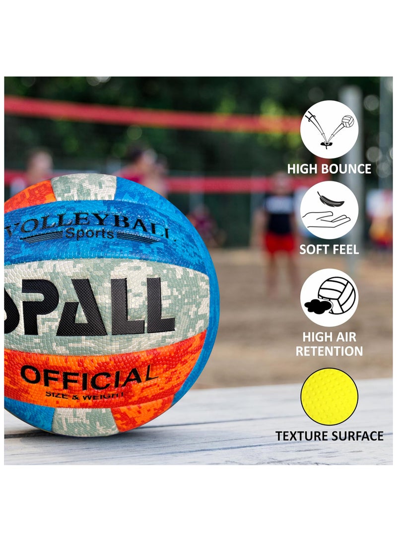 Spall Volleball Waterproof Soft Indoor Outdoor Volleyball For Beach Play Game Gym Training Soft Beach Sand Volleyball For Beginner Teenager Youth And Adult - Image 4