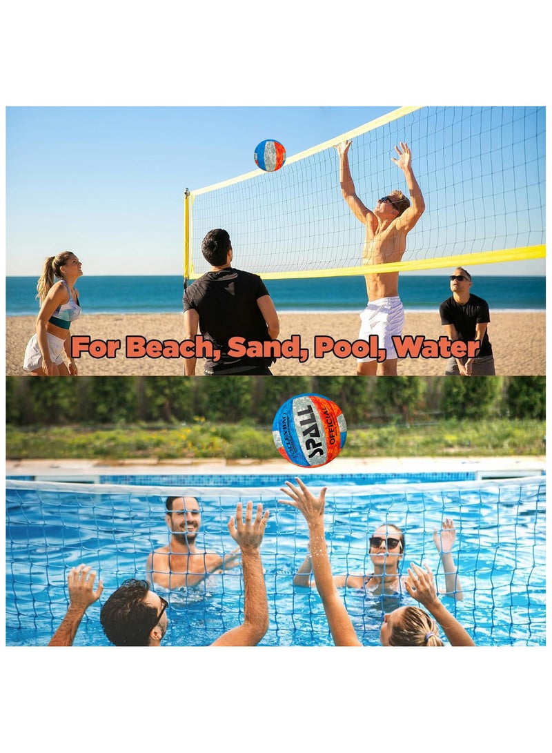 Spall Volleball Waterproof Soft Indoor Outdoor Volleyball For Beach Play Game Gym Training Soft Beach Sand Volleyball For Beginner Teenager Youth And Adult - Image 3