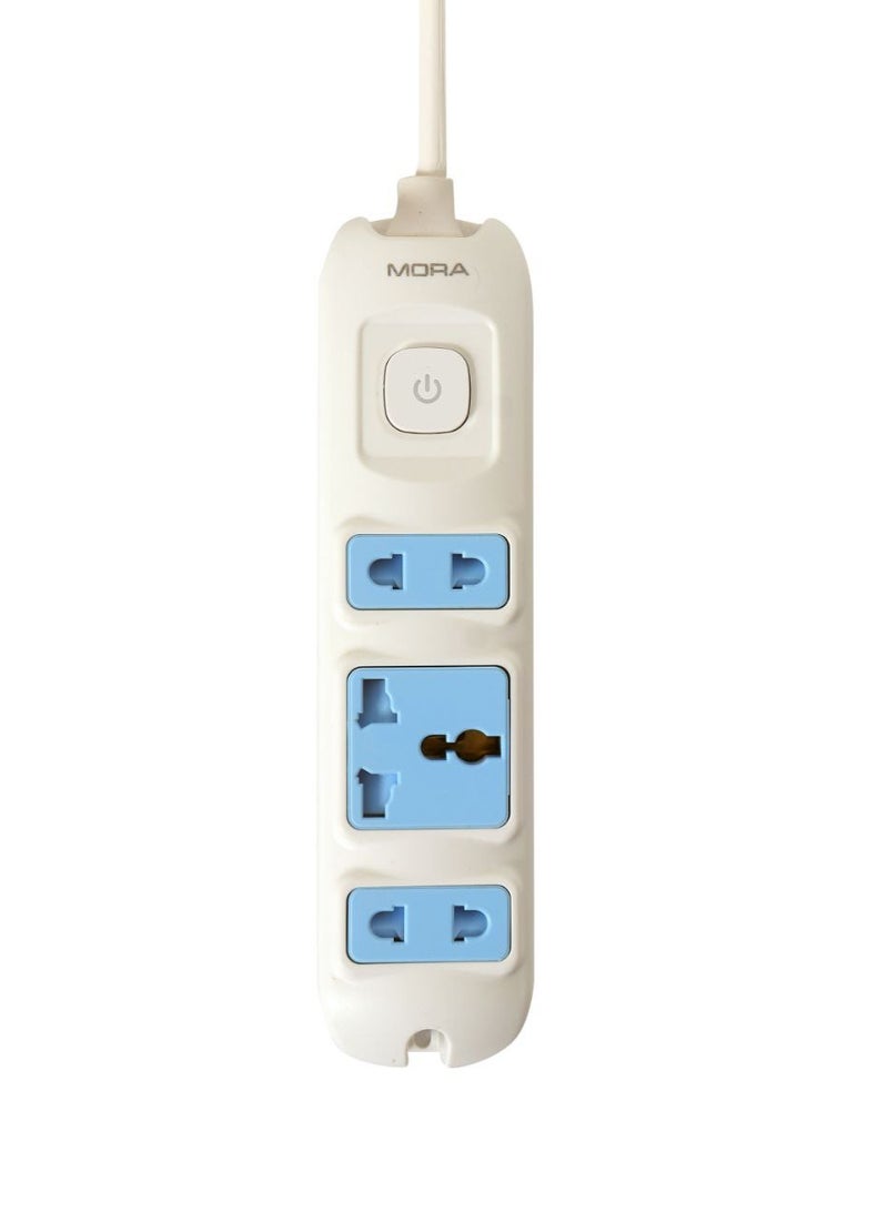 Mora 3500W 2.5m Power Strip with 3 Power Outlets