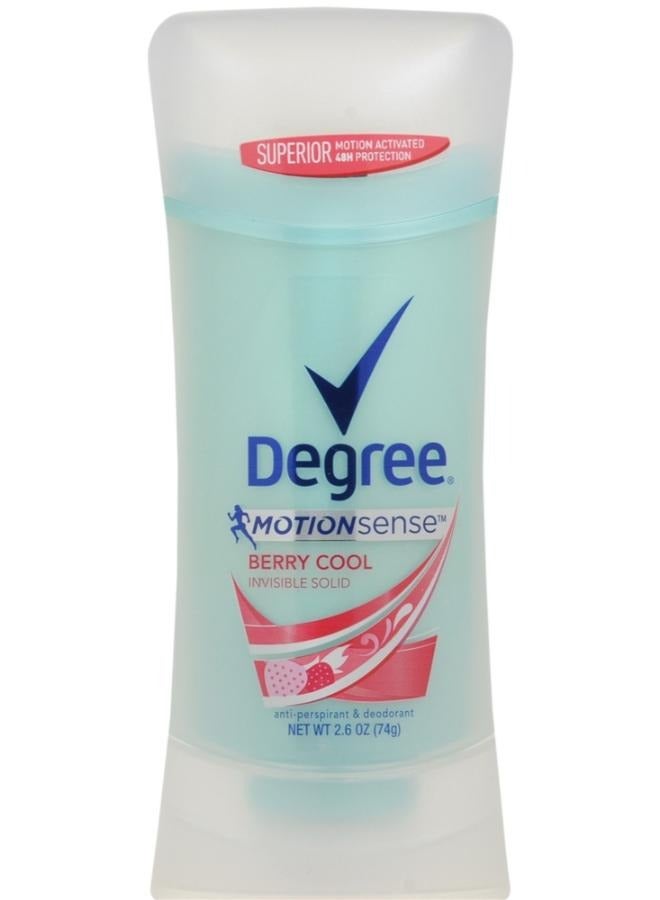 Degree Motion Sense Berry Cool Invisible Solid Deodorant For Women 74 Grams - Image 1
