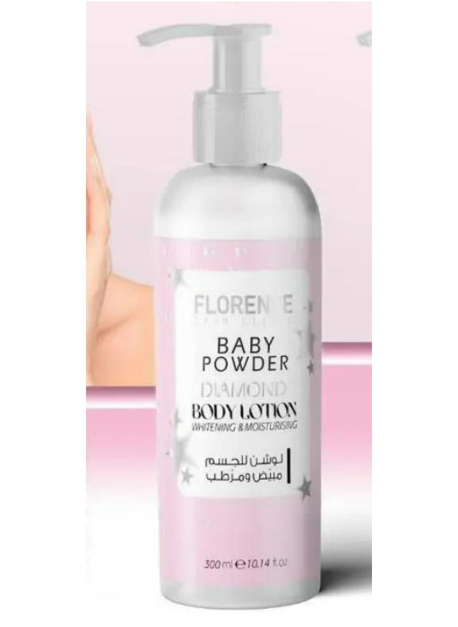 Florence - BABY POWDER DIAMOND BODY LOTION 300 ML - Image 1