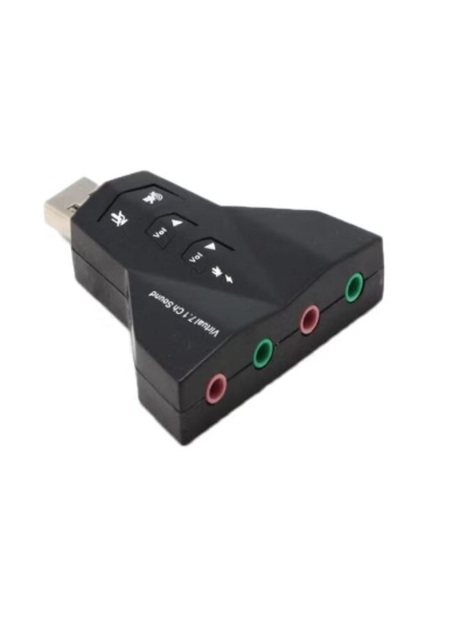 External USB Sound Card Black - Image 1