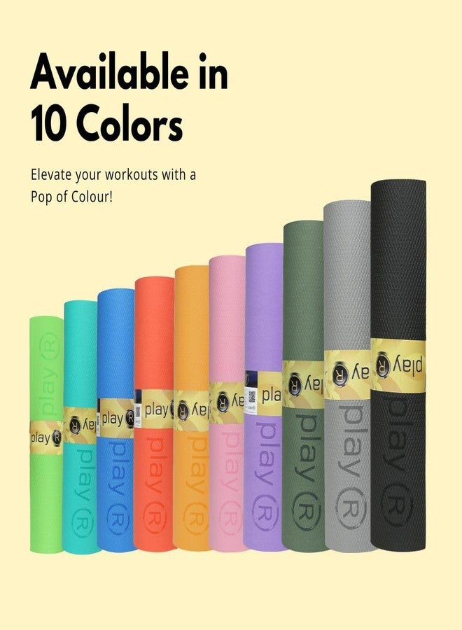 playR Extra Thick 6MM EVA Yoga Mat for Women & Men - Anti-Slip, Non-Slip Exercise Mat for Yoga, Pilates, Home Gym & Fitness Workouts, Comfortable, Stable, Durable Floor Training Mat - Image 5